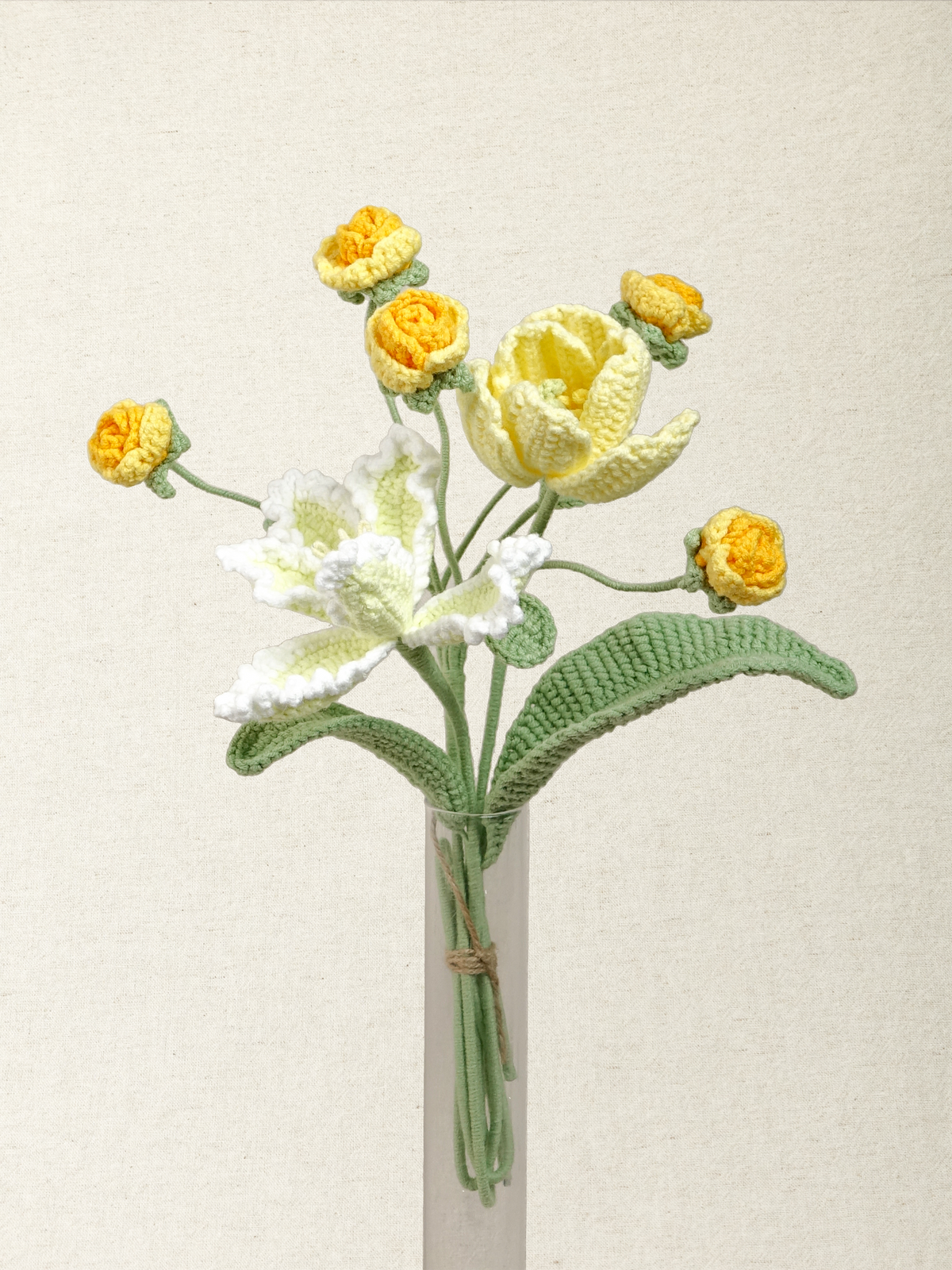 Mini Bouquet – Yellow & Orange Palette