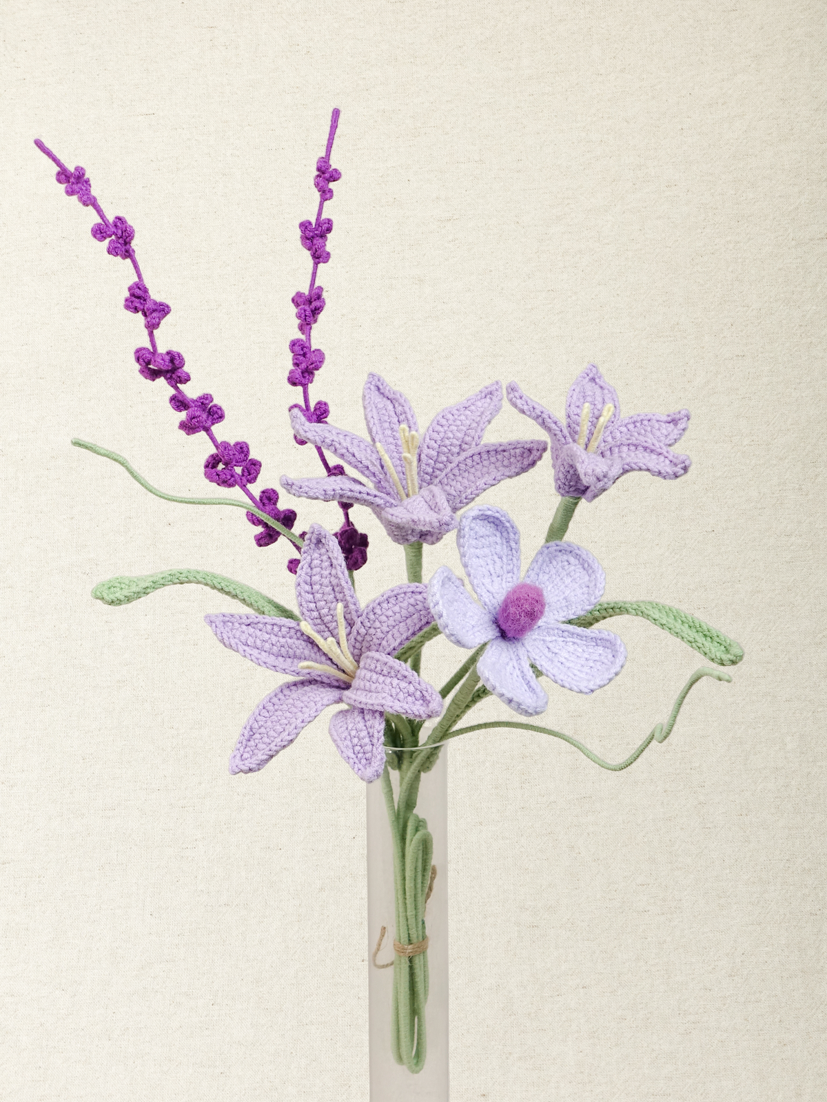 Mini Bouquet – Purple & Lilac Palette