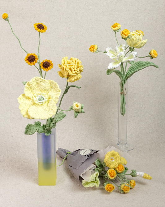 Mini Bouquet – Yellow & Orange Palette