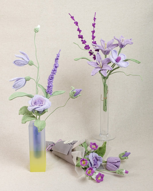 Mini Bouquet – Purple & Lilac Palette