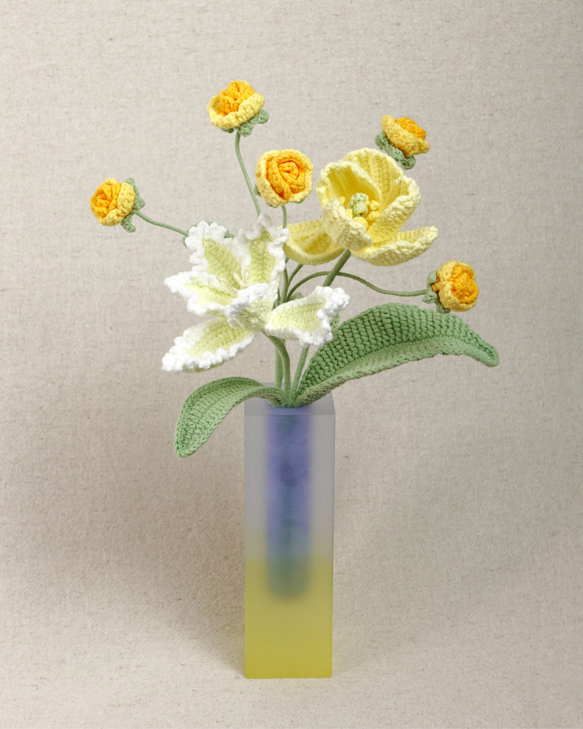 Mini Bouquet – Yellow & Orange Palette
