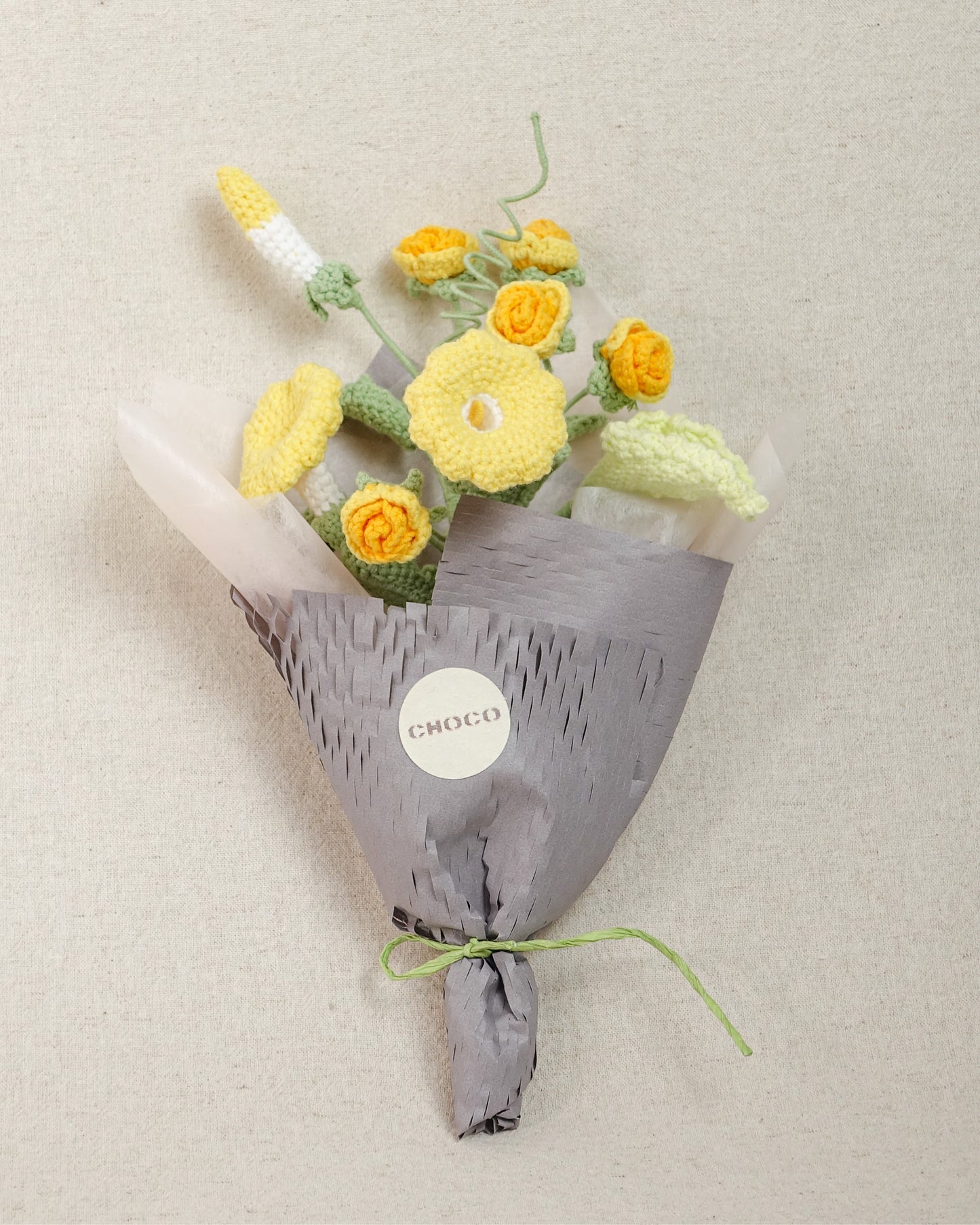 Mini Bouquet – Yellow & Orange Palette