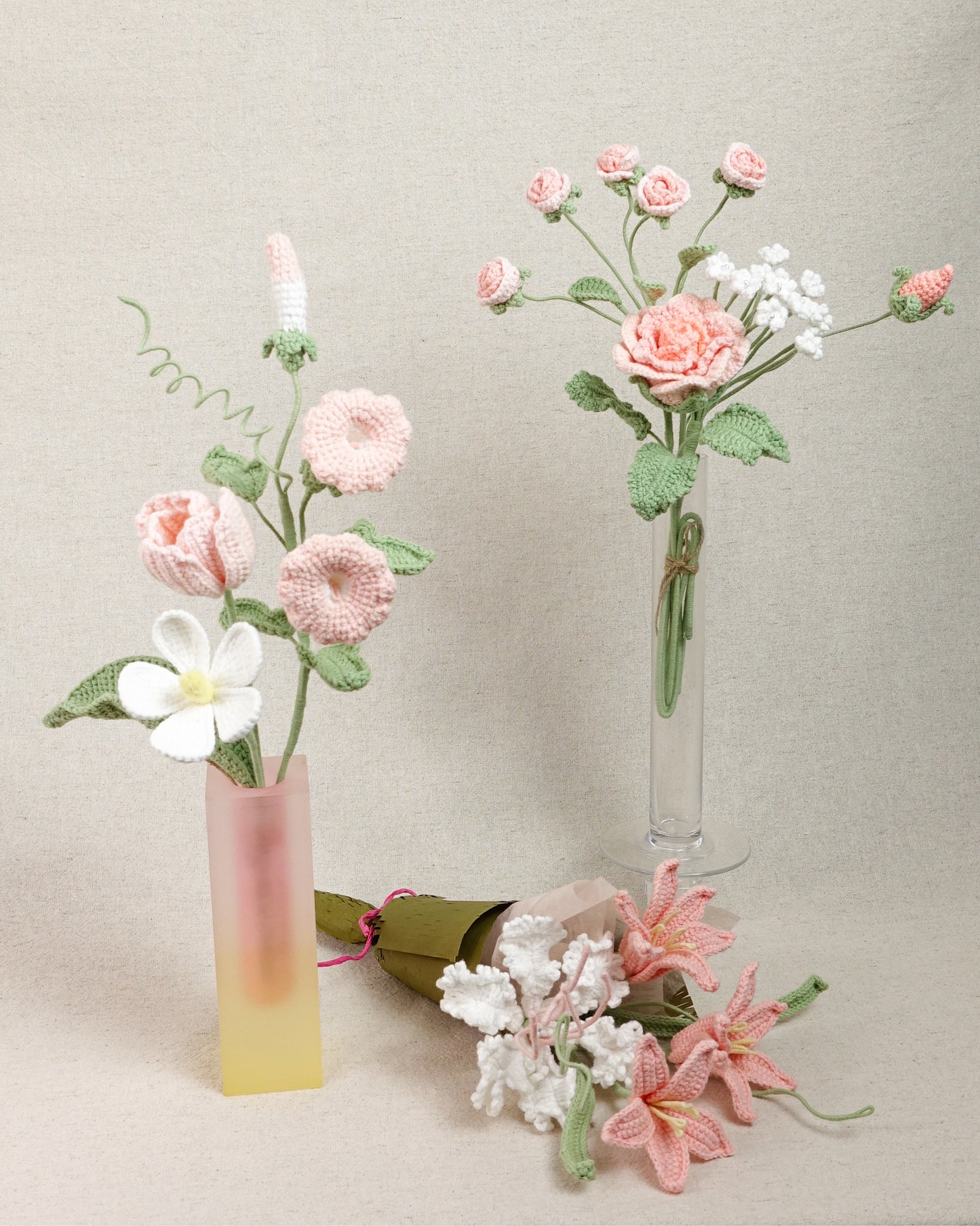 Mini Bouquet – Soft Pink Palette